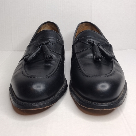 FootJoy Classics Men's Black Leather Office Business Tassel Slip On Loafers - Picture 5 of 14
